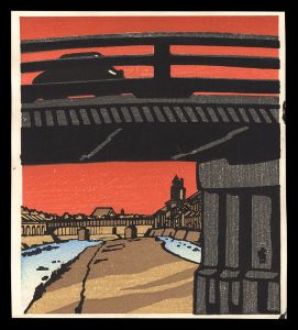 Sunset at Sanjo Ohashi Bridge (tentative title)