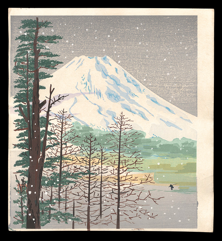 Tokuriki Tomikichiro “Snow at Mount Fuji (tentative title)”