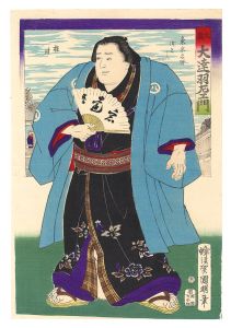 Kuniaki / Sumo-e: Odate Uzaemon from Oizumi [相撲絵　大泉 大達羽左エ門]