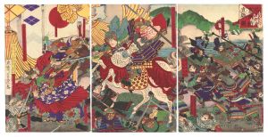 芳虎「信州川中嶋両将直戦ノ図」