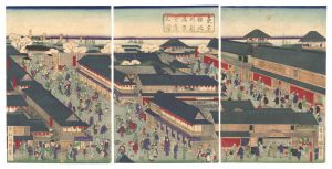 国輝二代「東京鉄砲洲新嶋原全盛之図」