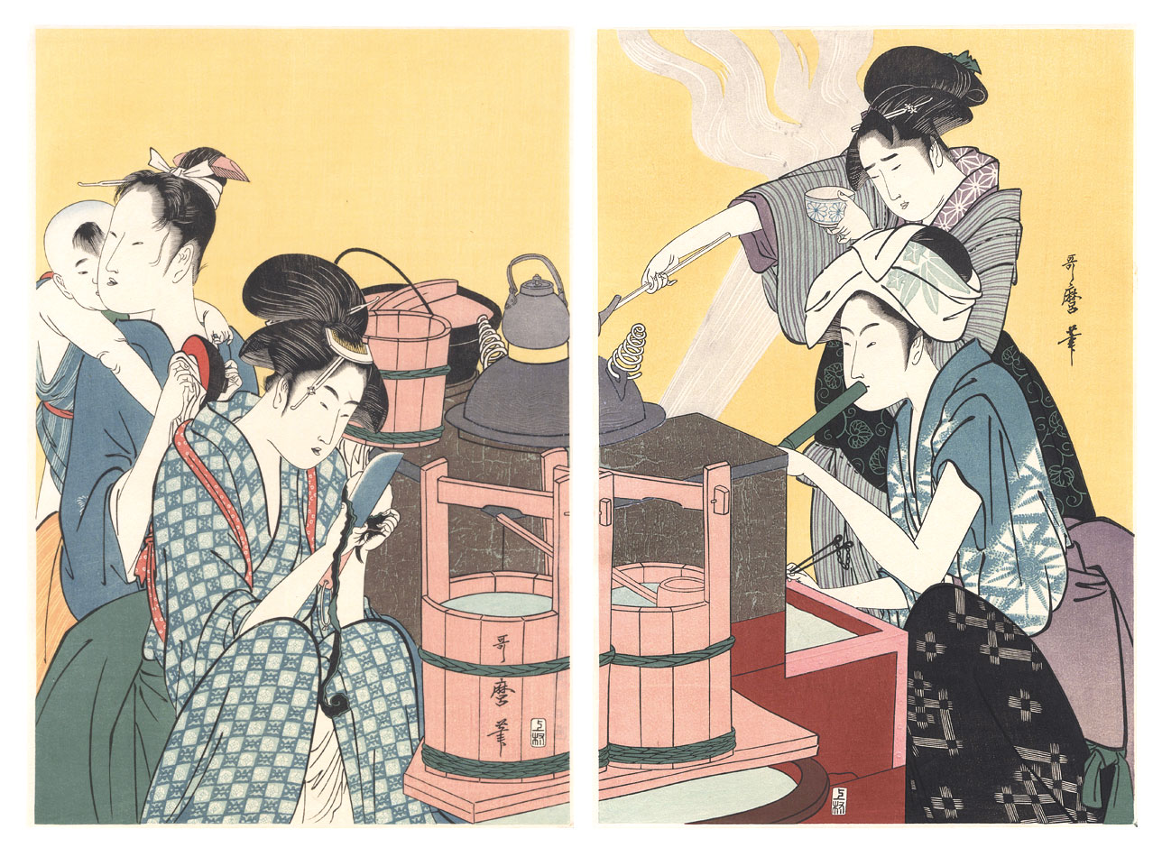 歌麿「台所【復刻版】」