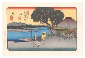Hiroshige I / Sixty-nine Stations of the Kiso Road / Shionata【Reproduction】 [木曽街道六十九次　塩なた【復刻版】]