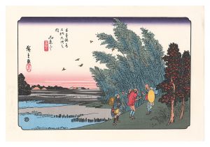 広重初代「木曽街道六十九次　みゑじ【復刻版】」