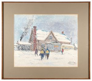富田利吉郎「手稲駅　北海道函館本線」