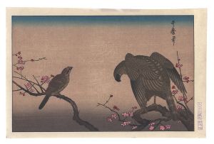 歌麿「紅梅に鷹【復刻版】」