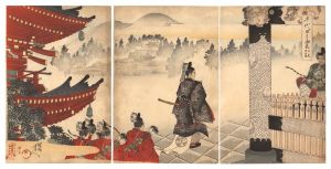 周延「千代田之御表　日光御社参」