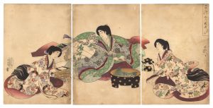 周延「千代田之大奥　おさざれ石」