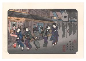 Eisen / Sixty-nine Stations of the Kiso Road / Fukaya Station【Reproduction】 [木曽街道六十九次　深谷之驛【復刻版】]