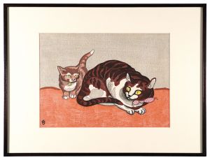 徳力富吉郎「親子猫」