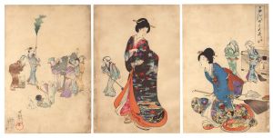周延「千代田之大奥　御煤掃」
