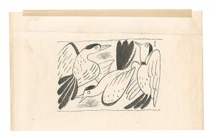 東郷青児「自筆画稿」