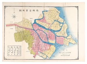 Mizutani Manzaburo / Survey Map of Tokushima City [徳島市実測図]