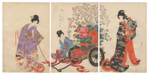 周延「徳川時代貴婦人之図」