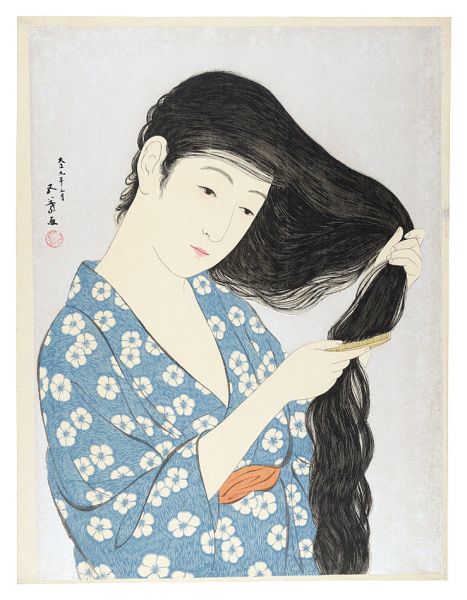 Hashiguchi Goyo “Combing the Hair”