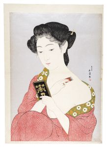 Hashiguchi Goyo / Woman Applying Make-up