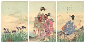 周延「徳川時代貴婦人之図」