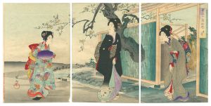 周延「十二ヶ月の内　仲春」