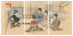 春汀「当世風俗通　茶の湯」