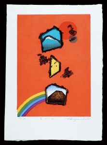Miyashita Tokio / Thirty-six Views of Mt. Fuji in the HEISEI period / Mount Fuji with a Rainbow