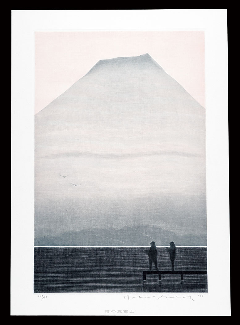 Sato Nobuo “Thirty-six Views of Mt. Fuji in the HEISEI period / Foggy Mount Fuji in Summer”
