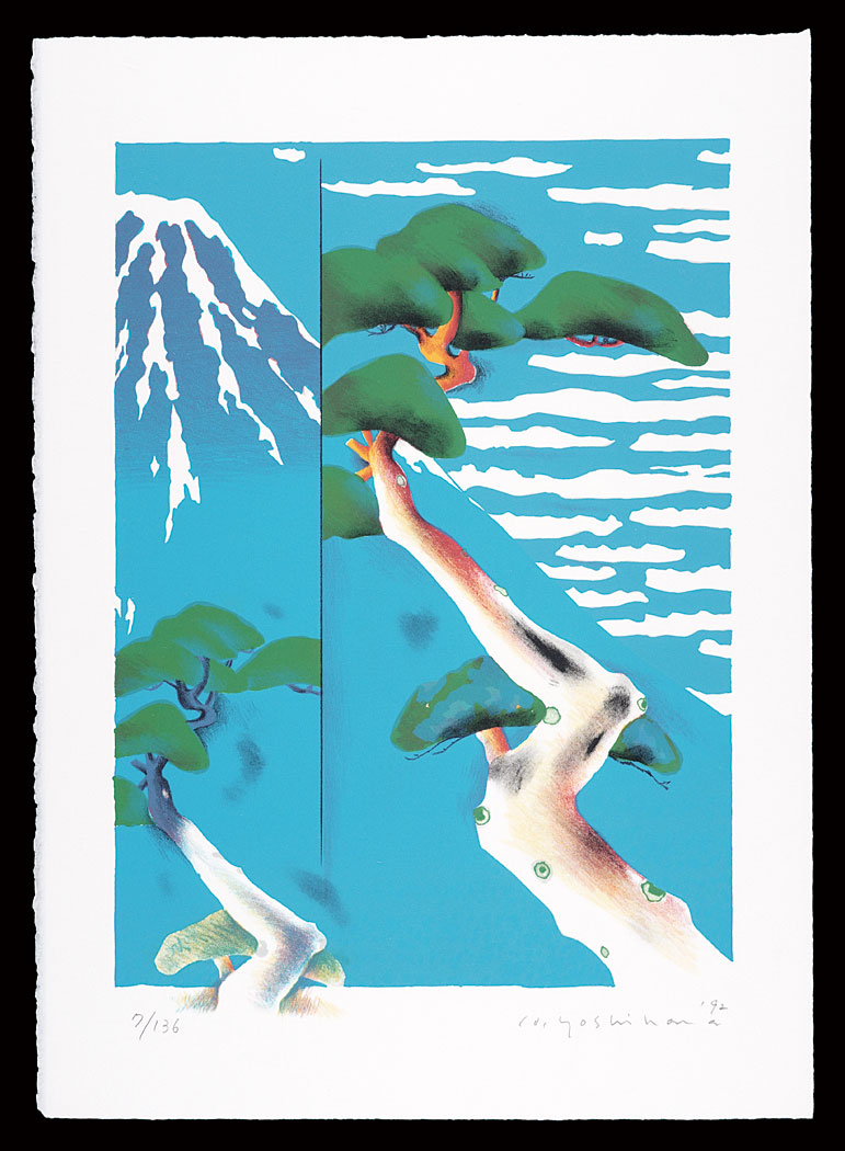 Yoshihara Hideo “Thirty-six Views of Mt. Fuji in the HEISEI period / Blue Fuji”