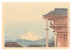 Tokuriki Tomikichiro / Thirty-Six Views of Mt. Fuji / Fuji of Moto-zenkoji Temple in Kofu