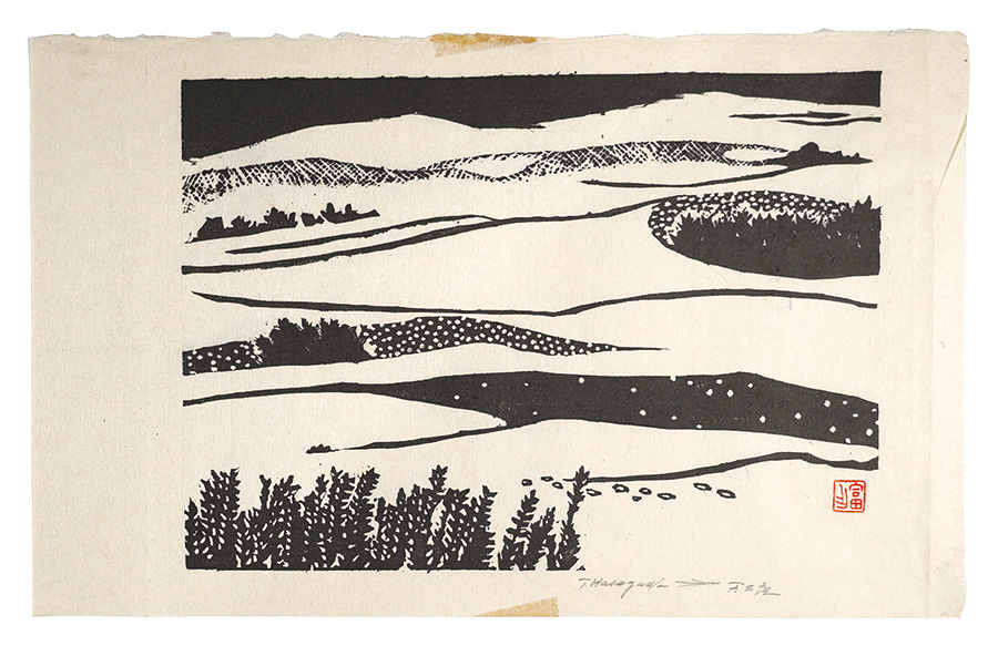 Hasegawa Tomisaburo “Hanga New One Hundred Views of Japan / Tottori Sand Dunes”