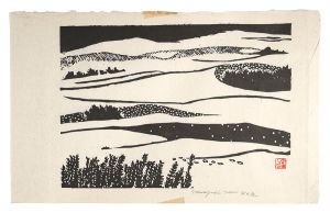 Hasegawa Tomisaburo / Hanga New One Hundred Views of Japan / Tottori Sand Dunes