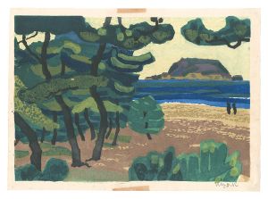 Kawamura Kiyoshi / Hanga New One Hundred Views of Japan / Niji no Matsubara