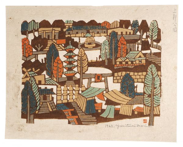 Mori Yoshitoshi “Hanga New One Hundred Views of Japan / Ueno Park”