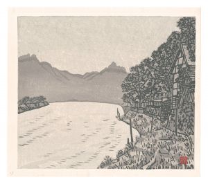 Shimosawa Kihachiro / Hanga New One Hundred Views of Japan / Mogami River
