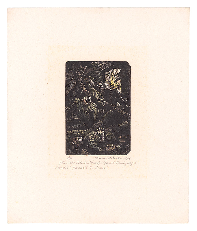 Kitaoka Fumio “From the illustrations for Ernest Hemingway's novel 'Farewell to Arms'”