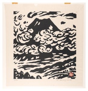 Sasajima Kihei / Clouds flying in The Wind and Mt.Fuji