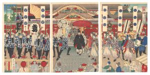 勝月「温古東錦　東照宮三百年祭」