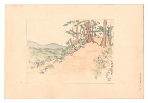 Nakazawa Hiromitsu / Compendium of Japan / No. 34: Distant View of Kongo Katsuragi Seen from the Grave of Murakami Yoshiteru, Yoshino