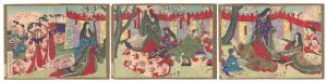 豊宣「新撰太閤記　醍醐観花宴」
