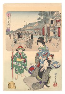 周延 延保「見立十二支　寅 神楽坂毘沙門」