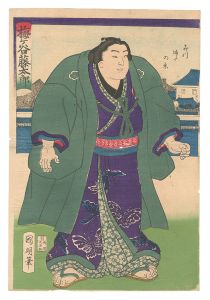 Kuniaki / Sumo-e: Umegatani Totaro [相撲絵　梅ヶ谷藤太郎]