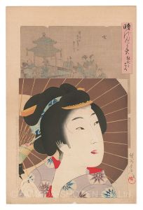 周延「時代かがみ　弘化のころ」