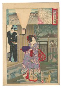 周延「東錦昼夜競　秀忠公」