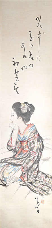 竹久夢二「自筆美人幅」