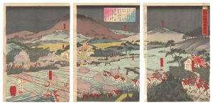 国貞三代「日清戦争 安城激戦実説」