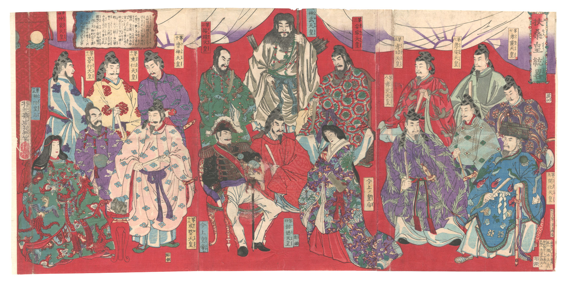 Chikanobu “Sketch of the Imperial Line of Japan”
