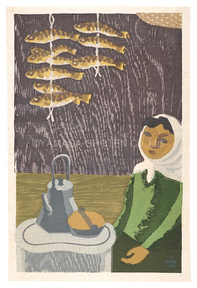Kato Yasu “Winter Confinement (Life of Ainu, Hokkaido)”