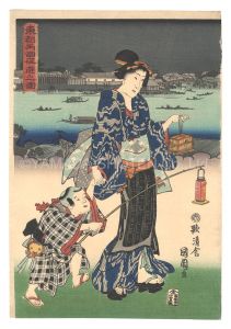 東都両国夜遊之図