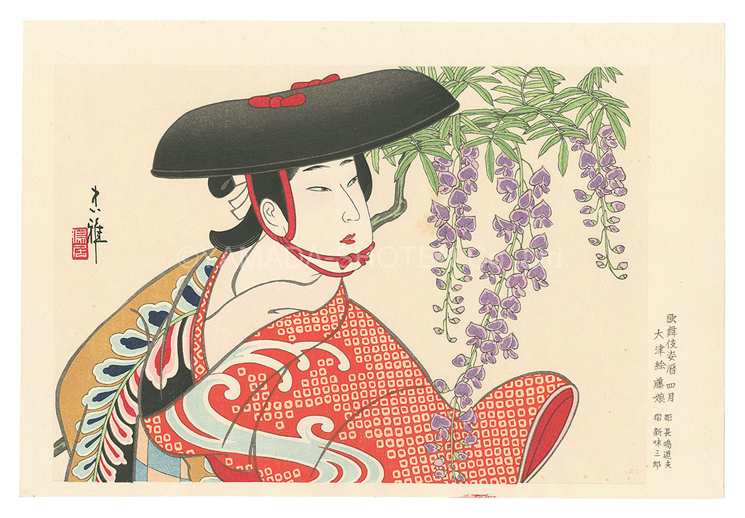 Torii Tadamasa “A Calendar of Kabuki Actors / April”
