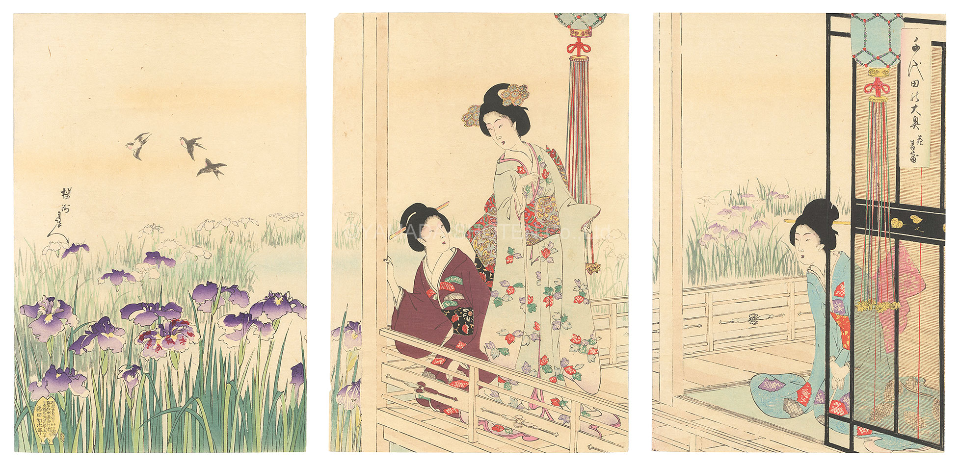 Chikanobu “Chiyoda Inner Palace / Iris”