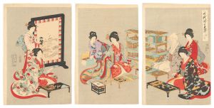 Chikanobu / Chiyoda Inner Palace / Poetry Contest [千代田之大奥　歌合]