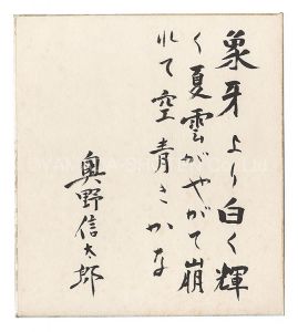 Okuno Shintaro / Poem